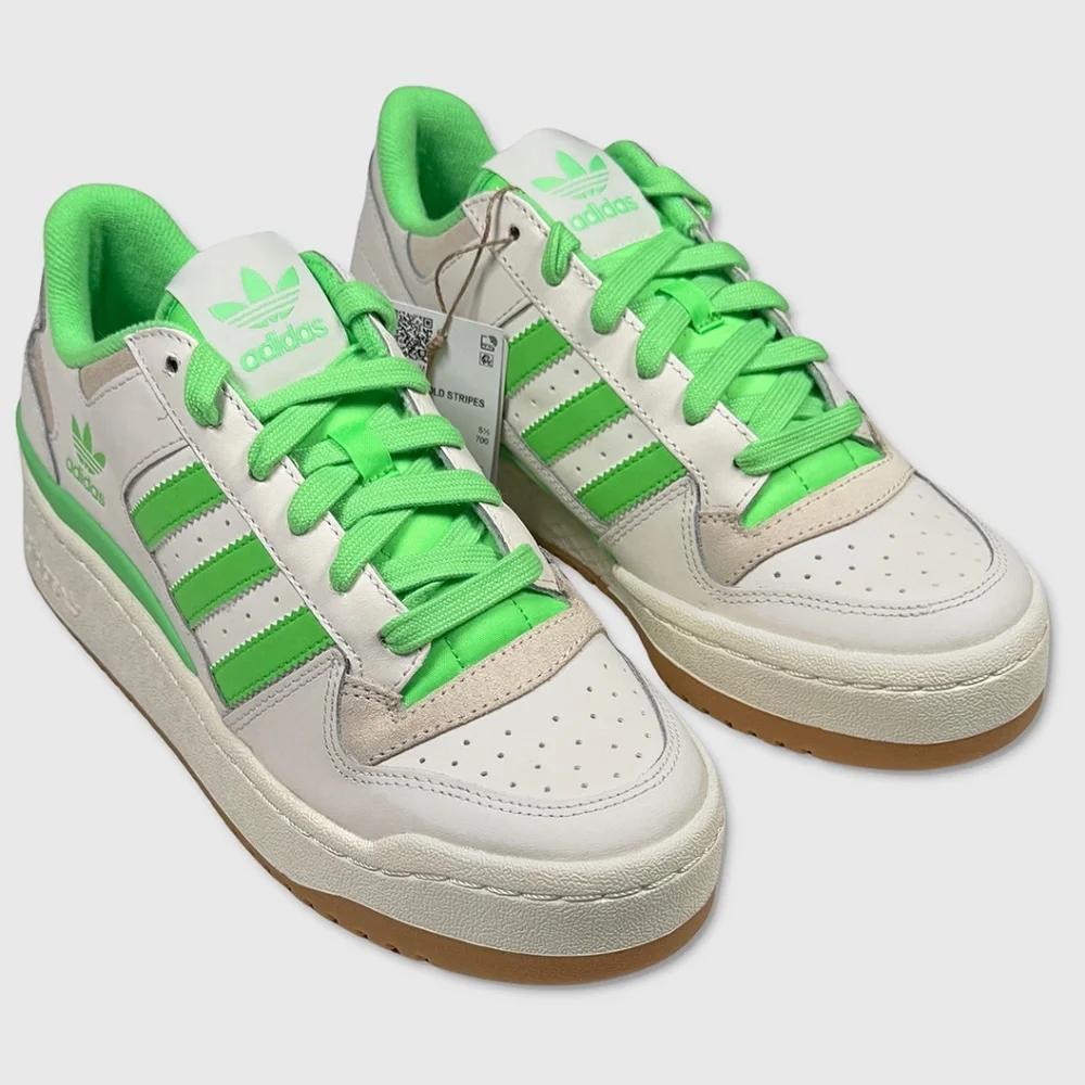 Adidas Forum Bold Stripes Sneakers / Shoes - NEW Womens 7.5‎ - #48656-OF